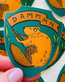 Damn Beaver Sticker