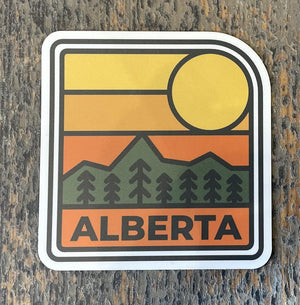 Alberta Sunset Scene Sticker