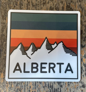 Alberta Mountains Sticker