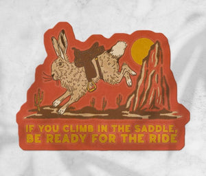 Hare Cowboy Sticker