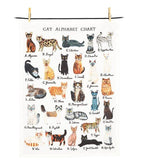 Cat Alphabet Tea Towel