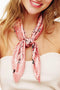 Pink Paisley  Square Scarf