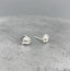 Silver Cowboy Hat Stud Earrings