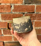 Short Handmade Mountain Mug