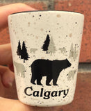 Bear Campfire Shot Glass