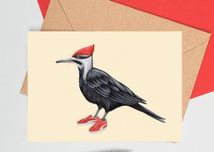 Shoes Humingbird Greeting Card