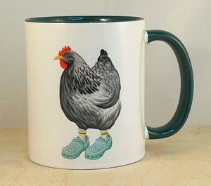 Hen in Crocs Mug