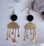 Black Jasper Cloud Earrings