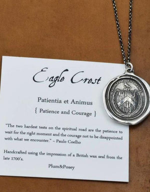 Patience & Courage Crest Necklace