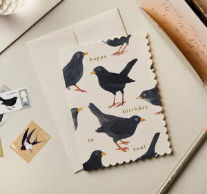 Black Bird Birthday Card