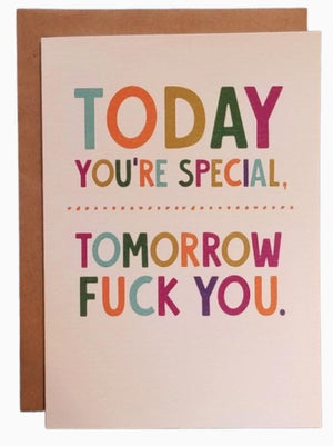 Today You're Special Card