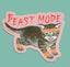 Beast Mode Kitten Sticker