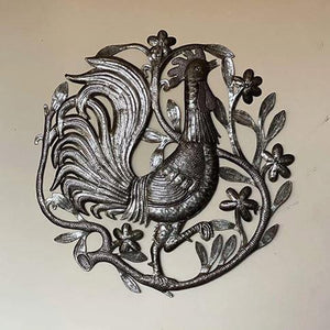 Metal Art Rooster 23"