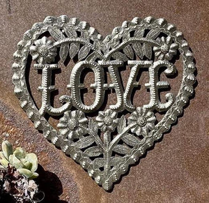 Love Heart Metal Wall Decoration