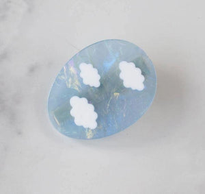 Clouds in the Sky Hair Clip