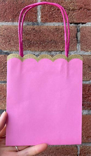 Small Pink Gift Bag With Glitter