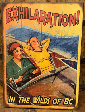 Ehilaration! Female Boaters Wall Decor