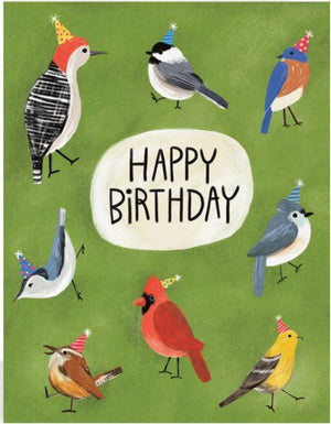 Happy Birthday Birds Card