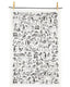 Winter Animals Sketch Tea Towel