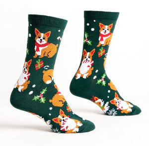 Merry Corgmas Crew Socks