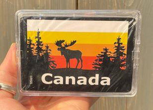 Canada Sunset Moose Playing Cards