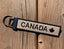 Canada Burlap Keychain