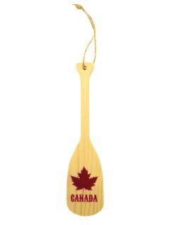 Canada Maple Leaf Mini Paddle Ornament