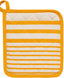 Yellow Striped Pot Holder