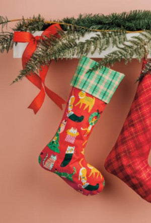 Let it Meow Cat Christmas Stocking