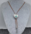 Turquiose Heart Bolo Necklace