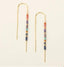 Multicolor Bead Thread Drop Earrings