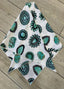 Western Turquoise Jewel Print Scarf