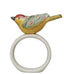 Yellow and Red Perched Bird Napkin Ring