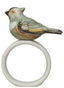 Green Perched Bird Napkin Ring