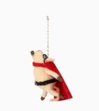 Flying Pig Christmas Ornament