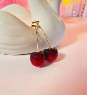 Cherry Drop Earrings