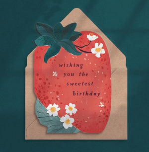 Sweet Strawberry Birthday Card