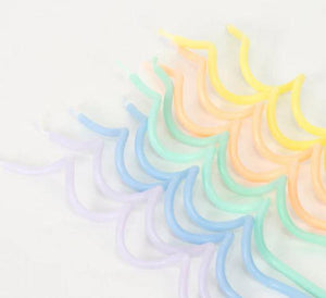 Pastel Swirly Birthday Candles