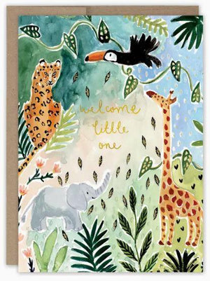 Welcome Little One Safari Card