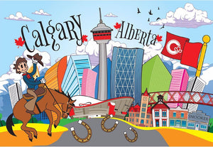 Calgary Cartoon Postcard