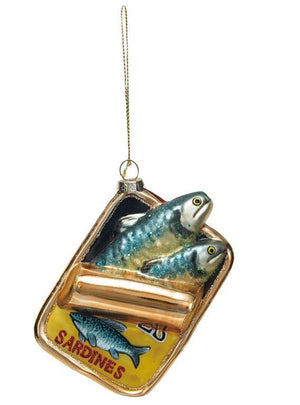 Sardines in Can Glass ornament