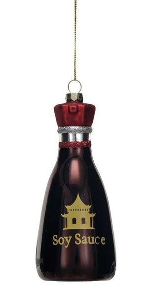 Glass Soy Sauce Bottle Ornament