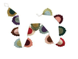 Scalloped Edge  Multicoloured Garland