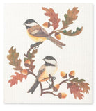 Chickadees Swedish Dishcloth