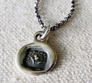 Thistle Dinna Forget Whimsy Wax Seal Necklace