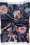 Floral Navy Blanket