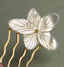 Mother or Pearl Flower Comb