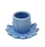 Blue Flower Candle Holder