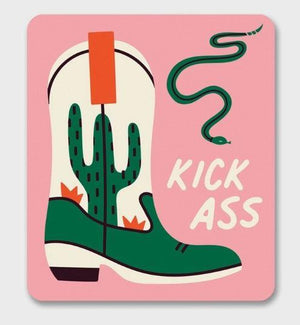 Kick-Ass Cowboy Boot Sticker