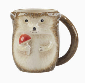 Hedgehog Woodland Critter Mug